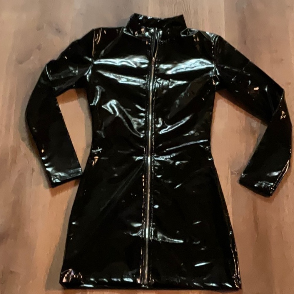 Faux leather Dress